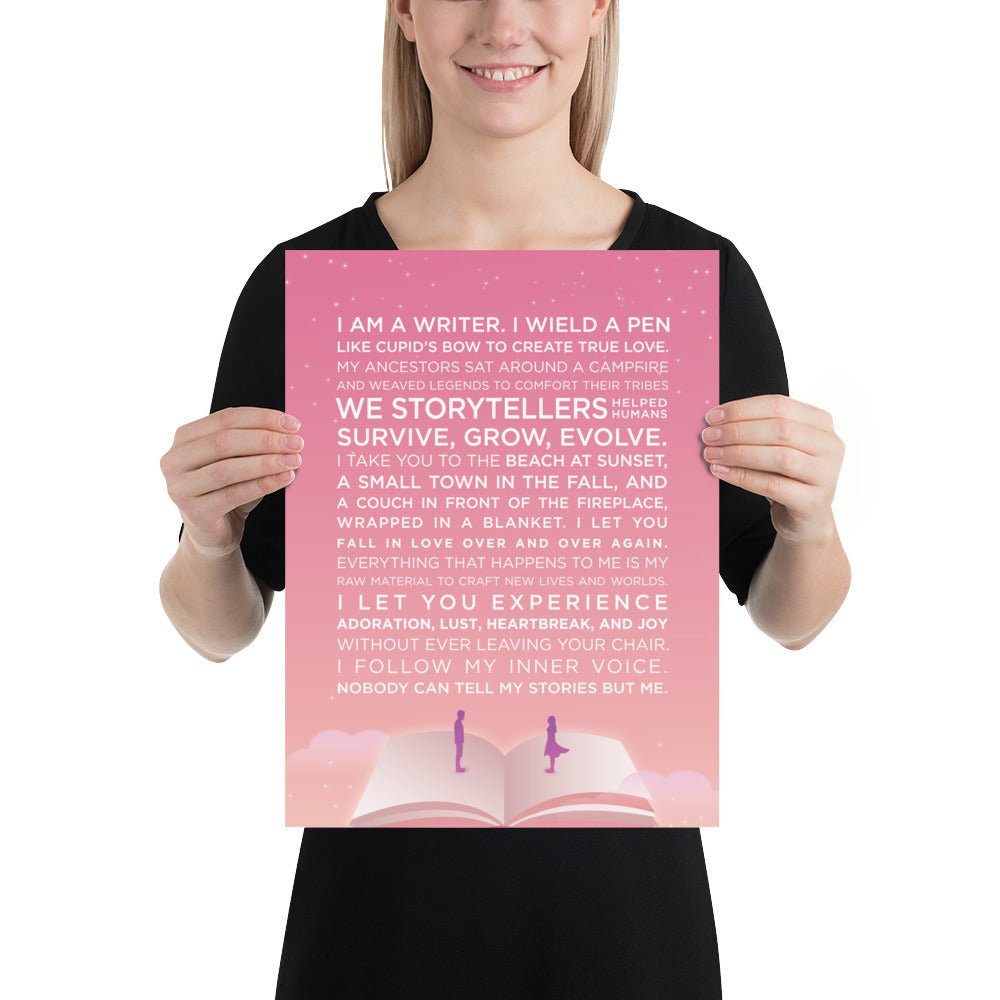 The Writer's Muse Inspirational Poster - Romance MF - Scribe Forge