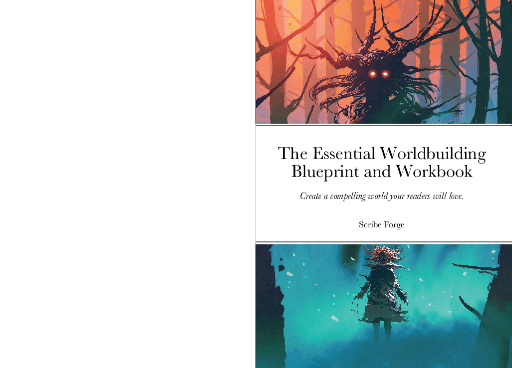 A GIF scroll through of the essential worldbuilding workbook.