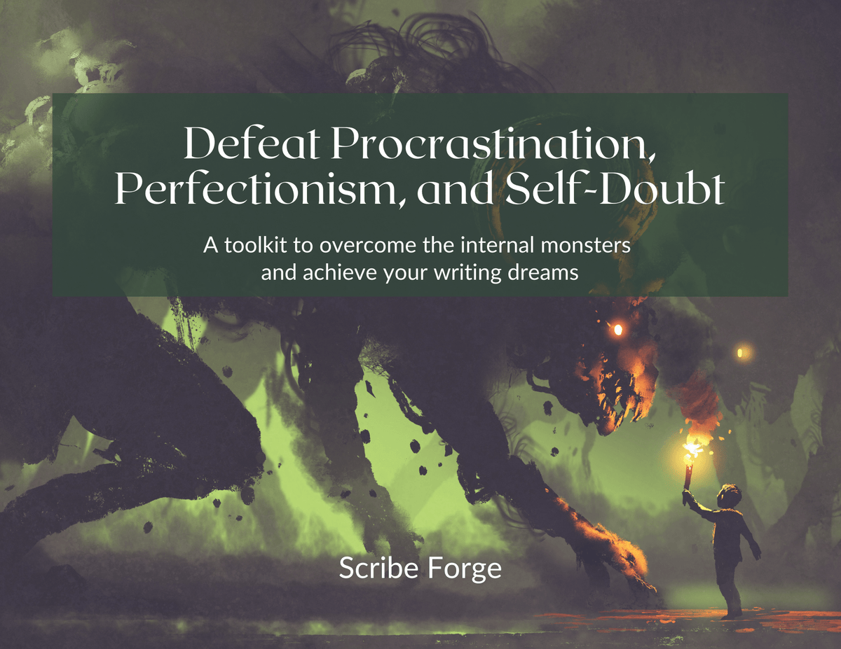 The cover of the Defeat Procrastination, Perfectionism, and Self - Doubt Toolkit - Scribe Forge
