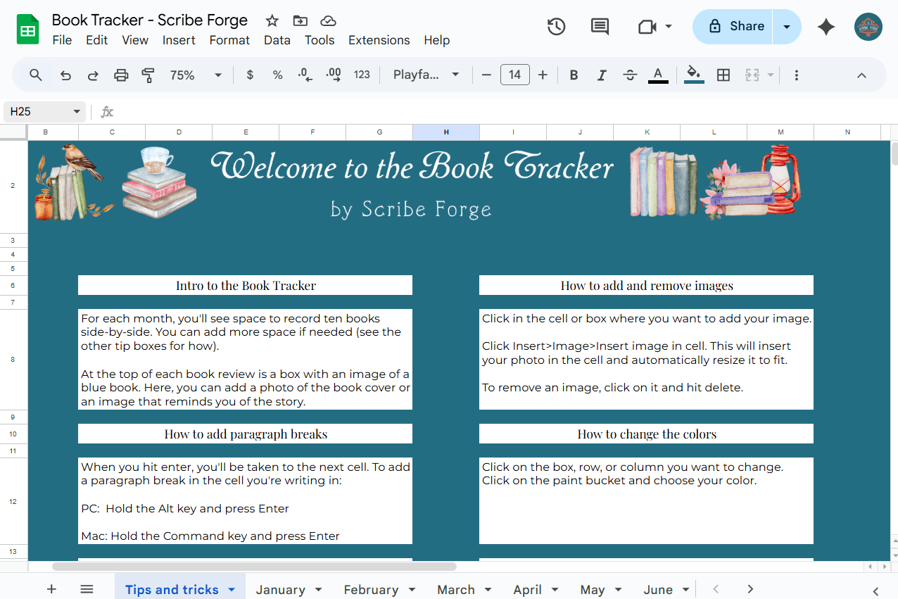 The Writer's Book Tracker - Scribe Forge