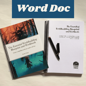 The Essential Worldbuilding Blueprint and Workbook - Editable Word Doc - Scribe Forge