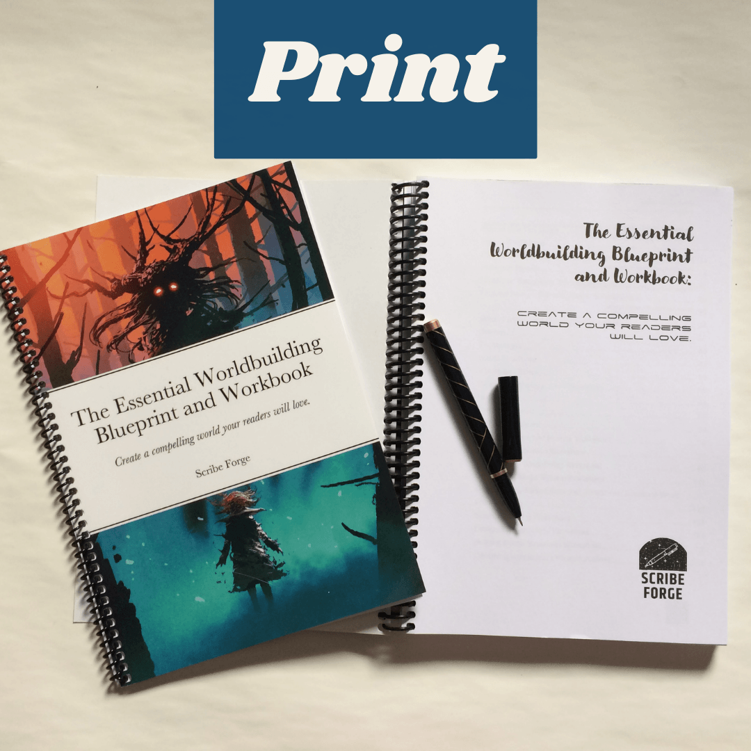 The Essential Worldbuilding Blueprint and Workbook - Print - Scribe Forge
