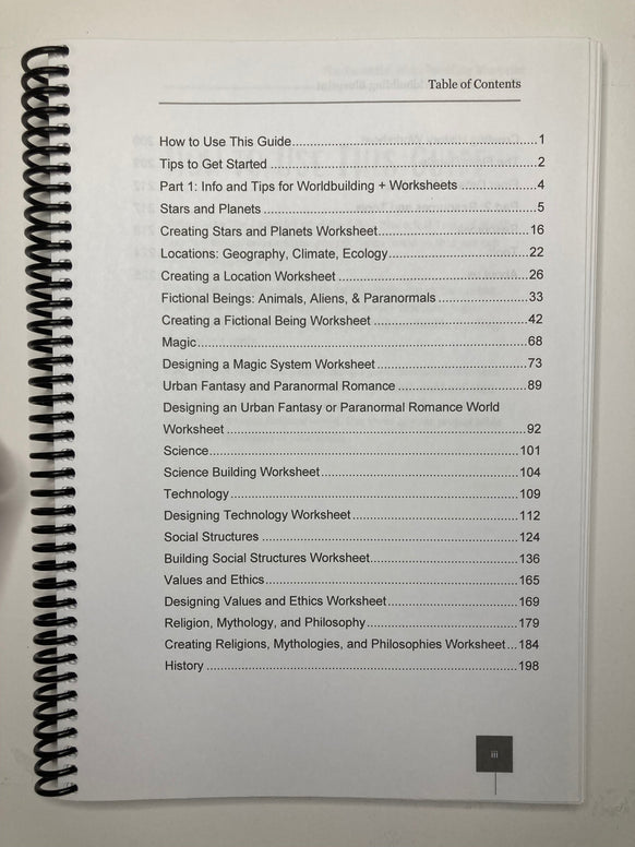 The Essential Worldbuilding Blueprint and Workbook - Print - Scribe Forge