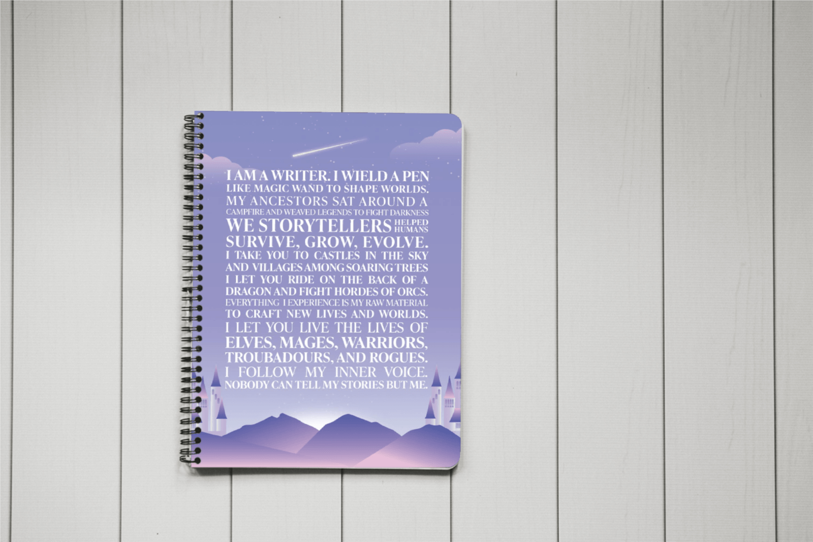 The Writer’s Epiphany Notebook - Fantasy Cover - Scribe Forge