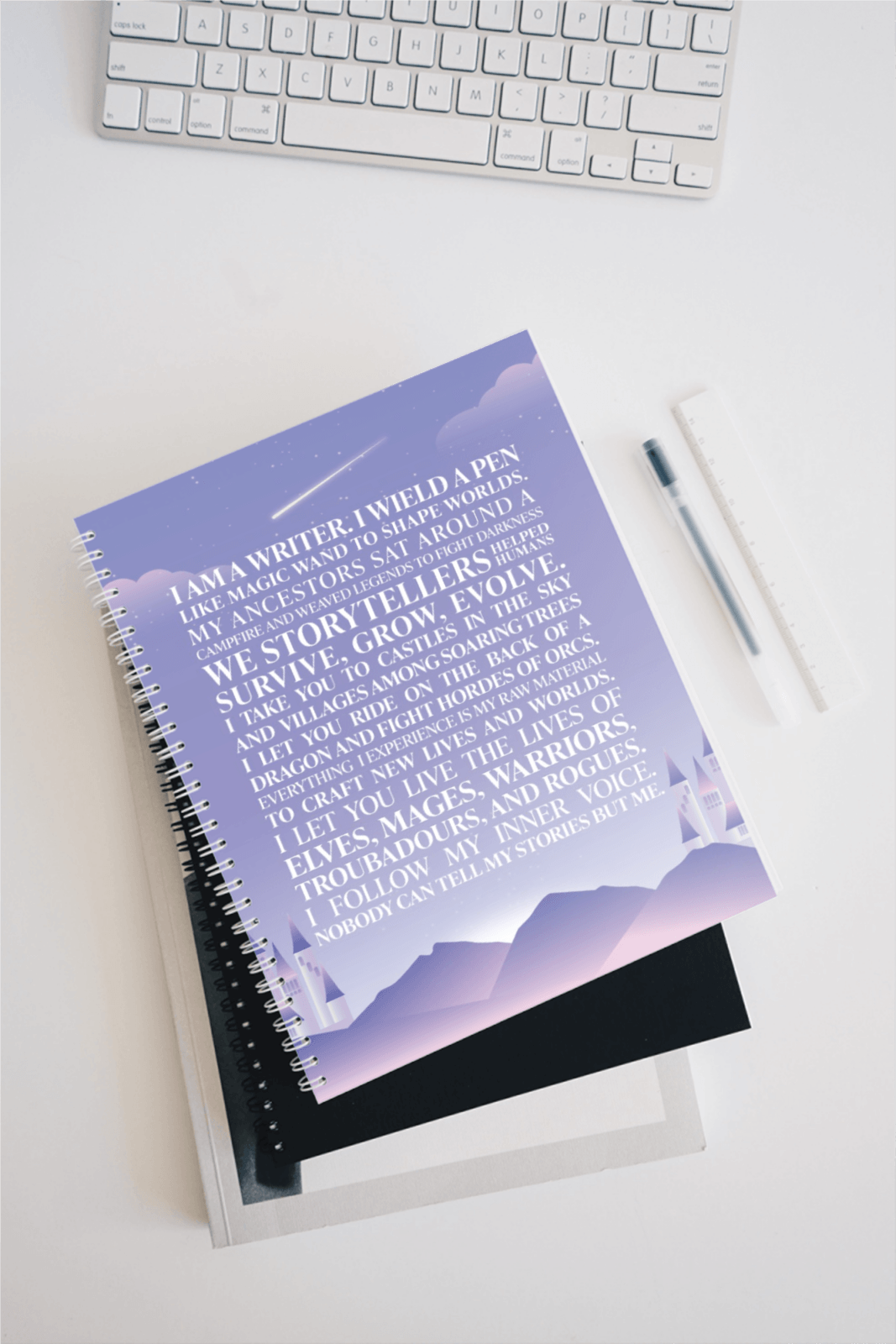 The Writer’s Epiphany Notebook - Fantasy Cover - Scribe Forge