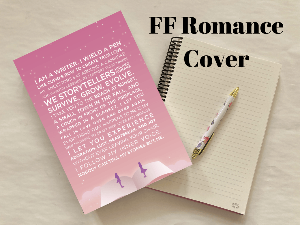 The Writer’s Epiphany Notebook - Female-Female Romance Cover - Scribe Forge