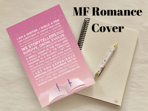 The Writer’s Epiphany Notebook - Male-Female Romance Cover - Scribe Forge