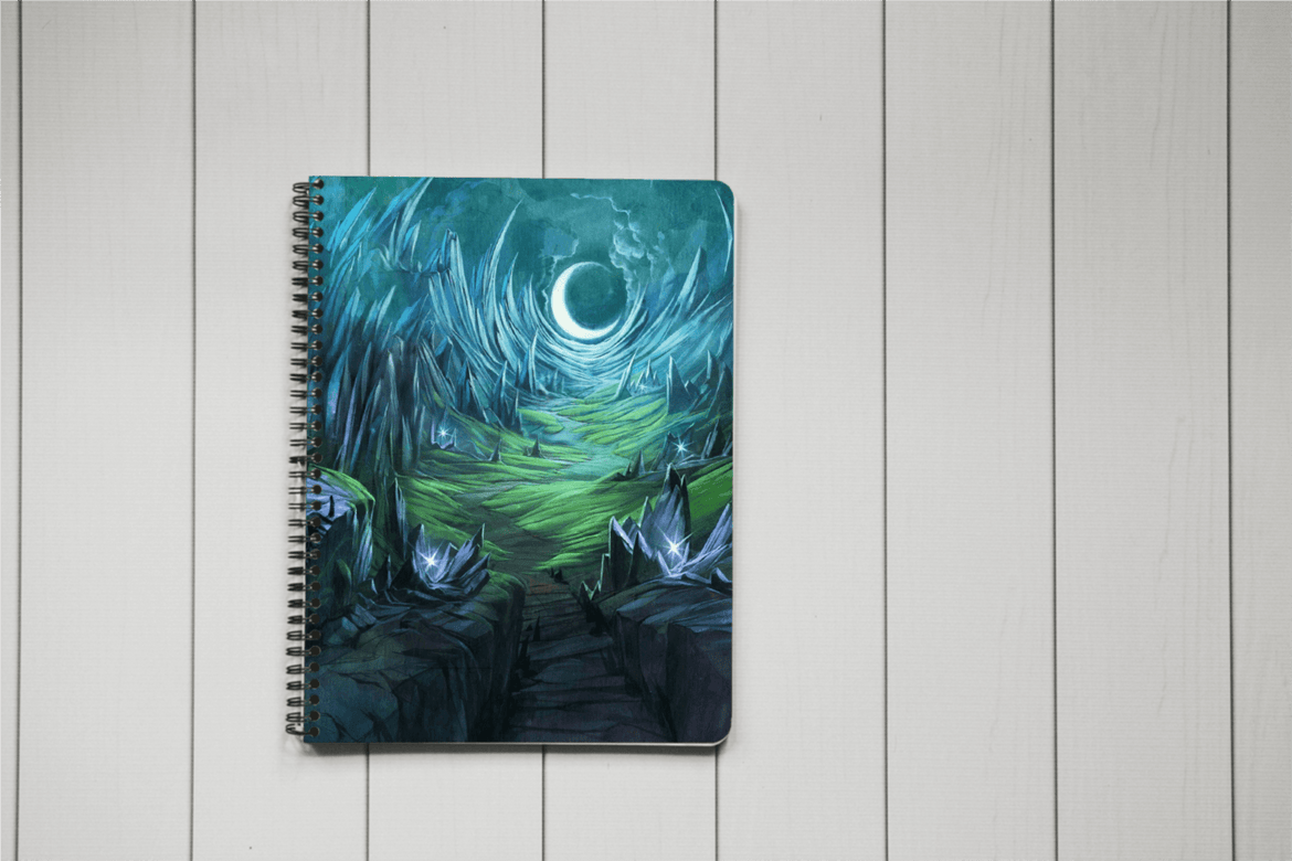 The Writer’s Epiphany Notebook - Moon Cover - Scribe Forge