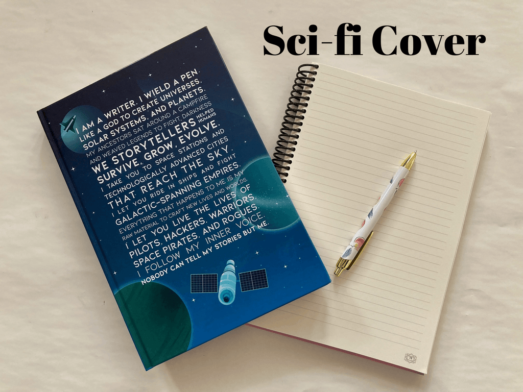 The Writer’s Epiphany Notebook - Sci-fi Cover - Scribe Forge