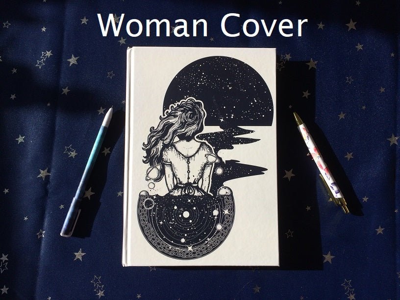 The Writer’s Epiphany Notebook - Space Woman Cover - Scribe Forge