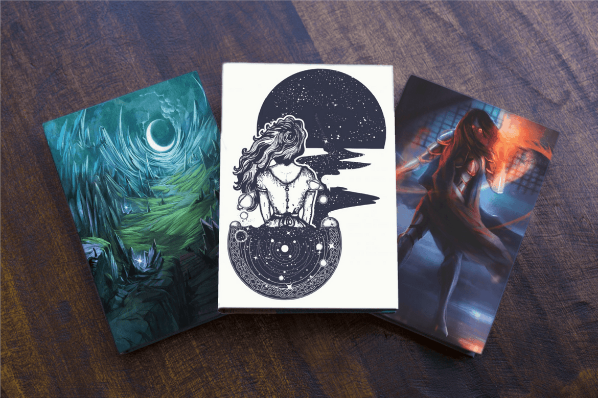 The Writer’s Epiphany Notebook - Space Woman Cover - Scribe Forge