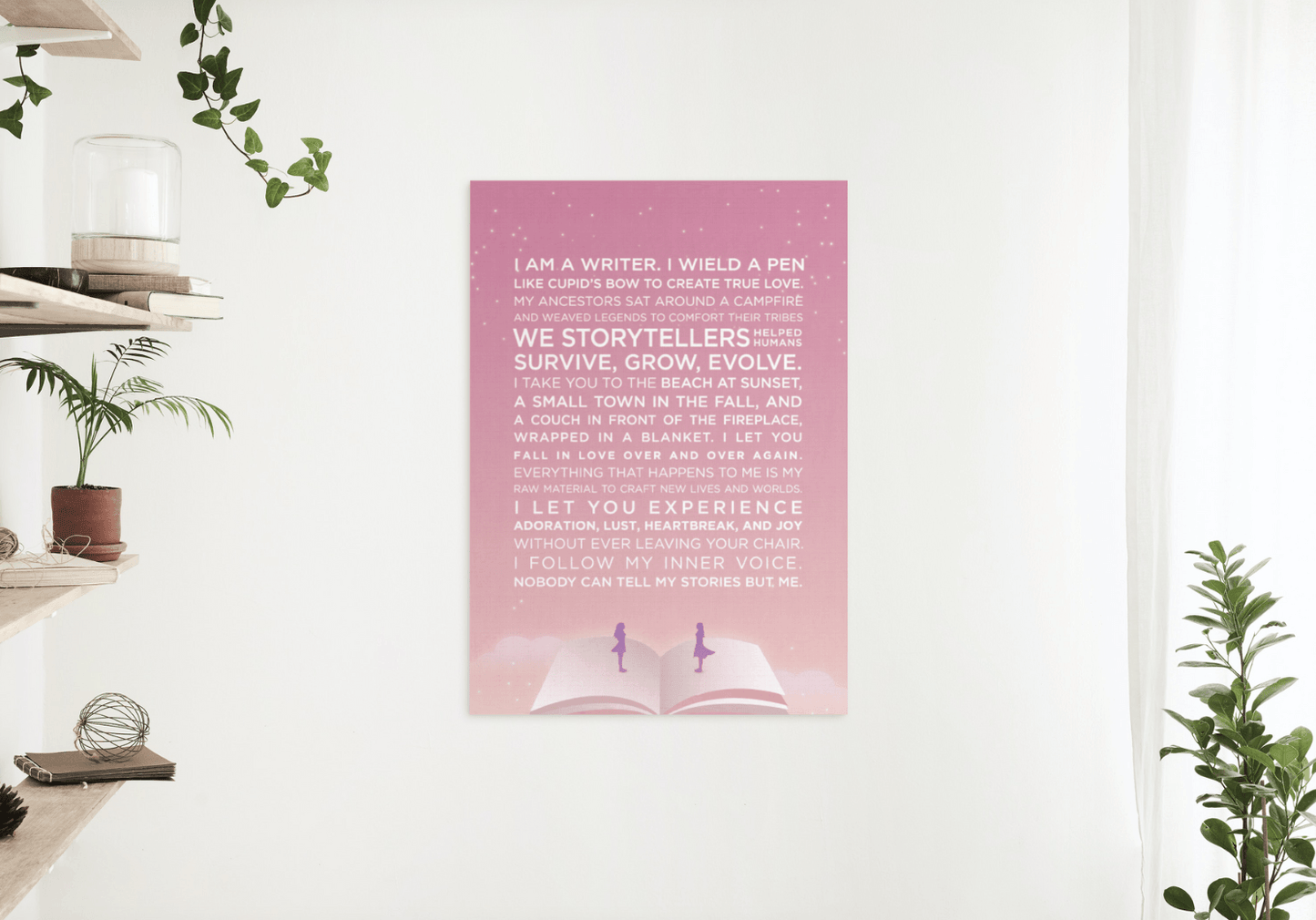 The Writer's Muse Inspirational Poster - Romance FF - Scribe Forge