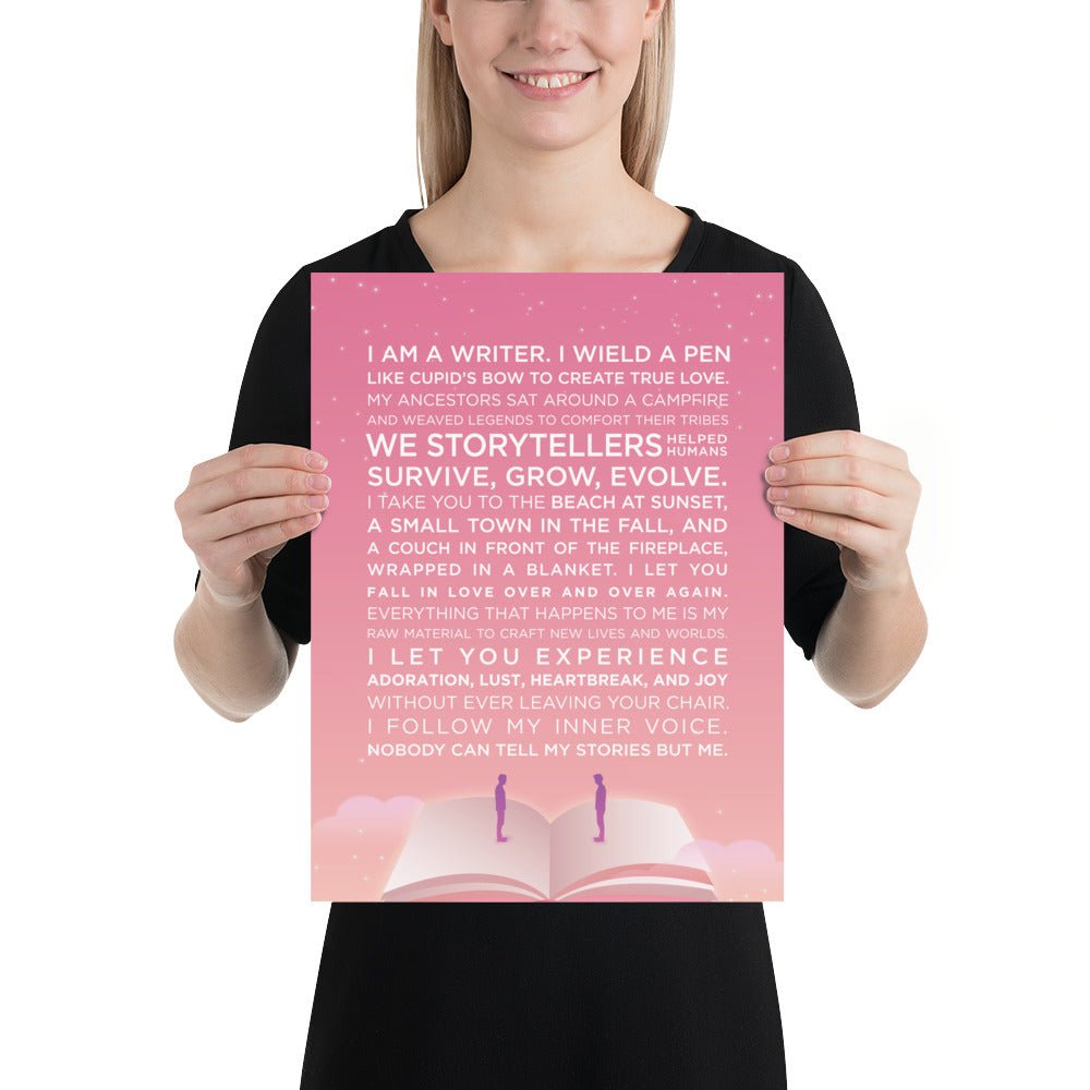 The Writer's Muse Inspirational Poster - Romance MM - Scribe Forge